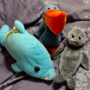 3 for $9 Beanie Babies Aquatic Animal Bundle